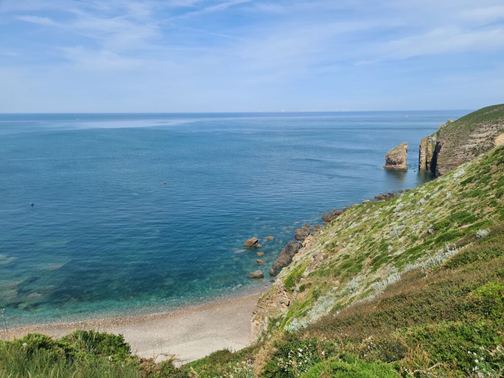 Vue de la Manche depuis les falaises du Cap Fréhel.
